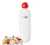 Qurygin Pilulier | Pilulier quotidien - Boîte de rangement hebdomadaire avec compartiments, distributeur de support extractible pour huile de foie de morue, compléments alimentaires