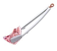 Qurygin Pince alimentaire - Pince à steak en silicone, spatule à retourner, spatule de cuisine, spatule à poisson, pince antidérapante pour poisson frit pour frire et retourner
