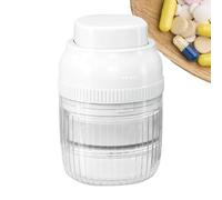 Qurygin Répartiteur de pilules pour petites pilules | Petit coupe-pilules à 2 compartiments et broyeur, pratique pour la maison et les voyages