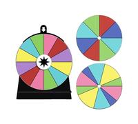 Qurygin Roue de Prix avec Support - Roulette Spinner of Fortune | Assemblage Facile, Tableau Blanc effaçable, 12 emplacements pour Gagner du Jeu