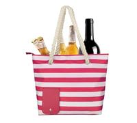 Qurygin Sac fourre-Tout pour Distributeur de vin en Tissu Oxford avec Compartiment étanche et Bec verseur pour Un Usage Quotidien, Peut contenir 2 Bouteilles, 33 x 42,5 cm, Rouge + Sac intérieur