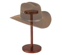 Qurygin Support de chapeau | Porte-casque en bois, présentoir décoratif pour perruques, chambre à coucher, magasin, bijoux, montres, objets de collection, poupées, casques, jouets, antiquités