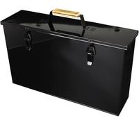 Qusa-Valiant Porte-Cendres En Métal Noir 45 X 26 X 12 Cm