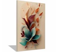 QUSAAOU Nature Paysage Impression Sur Toile Décor arrangement fleurs feuilles Multicolore LdéAl Pour Le Salon Couloir D'Un Studio Une Exposition D'Art Ou Cadeau D'Anniversaire-30x45cm Encadrée