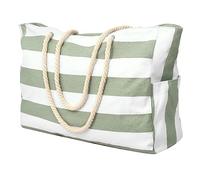 Qusedwey 1 PCS Sac de Plage, Sac de Natation Sac de Plage Imperméable Sac à Provisions, Sac à Bandoulière Pliable Vert