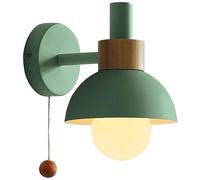 Qusedwey 1 Pièce Salon Porche Allée Lampe Nordique Minimaliste Moderne Chambre Lampe de Chevet Macaron Applique (Vert)
