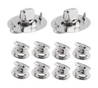 Qusedwey 10 PCS Twist Lock Common Sense Fastener Metal Turn Buttons For Boats, Voiliers, RVs, Dinghies And Caravans