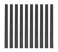 Qusedwey 100 Attaches en MéTal à Peler et à Coller, Pliable, Attaches pour Sachets de Café, Scellant la Perle du Sac de Nourriture Cuite 5,5 Pouces-Noir