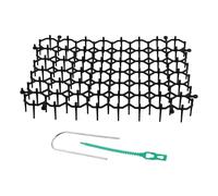 Qusedwey 12 PièCes Chat Tapis avec Pointes, Aux Pointes d'animaux RéPulsif, Jardin Bande de Piquants Creuser Bouchon Pointes de Dissuasion pour Chat