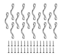 Qusedwey 15 PièCes en Acier Inoxydable Plaque à Picots Plaques à Oeil Crochet de Plafond Plaque à œIl de Kayak Coussin de Kayak pour Canoë Kayak, GréEment de Canoë Kayak