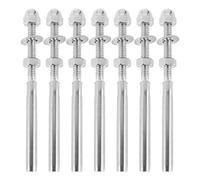 Qusedwey 20Pack Fileté Terminal Stud T316 Inoxydable Marine Grade Fin Terminaison de pour 3/16 Pouce Pont de Câble Rampe Main-Garde
