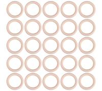 Qusedwey 25 PièCes Anneaux en Bois Naturel 70Mm Anneau en Bois Macramé Inachevé Cercles en Bois pour Bricolage Artisanat Anneau Pendentif Fabrication de