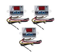 Qusedwey 3 PièCes XH-W3001 Module de ContrôLeur de TempéRature LED NuméRique Interrupteur de Thermostat NuméRique Thermostat éLectronique (12V 10A 120W)