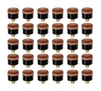 Qusedwey 30 PièCes de Billard Billard Queue de Billard Embouts à Visser 12 Mm de Remplacement Embouts de Queue de Billard pour Queues de Billard et Snooker