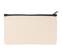 Qusedwey 36 PièCes Toile Sac à Fermeture éClair Trousse à Crayons Sac CosméTique Sac Blanc Sac D'Artisanat Bricolage Sac CosméTique Sac CosméTique Bricolage éCole D'Artisanat