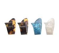 Qusedwey 4 Pieces Mediator de doigt de pouce Mediator de Celluloide Mediator de pouce pour epaisseur de guitare electrique acoustique