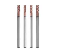 Qusedwey 5 PCS 3Mm Fraises en Bout en Carbure Monobloc Fraise en Bout D3X8XD4X50L 4 Fraise LatéRale Fraisage Entaillage Profiler Face Mill Longueur Standard