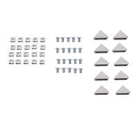 Qusedwey 50 PièCes le Support de Coin SéRie 2020 Profilé en Aluminium de Connecteurs pour 6 Mm Fente Profilé en Aluminium Accessoires