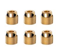 Qusedwey 6 PièCes SéRies Robuste 3D Imprimante PièCes Pilote 26 Dent Engrenage en Laiton Extrudeuse Roue Engrenage pour Imprimante -10-10S S4 S5 3 Pro