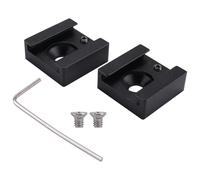 Qusedwey Adaptateur en Aluminium pour Monture de Chaussure Froide Chaussure Chaude avec Filetage 1/4 pour de Chaussure Flash pour Cage de CaméRa (2 PCS)