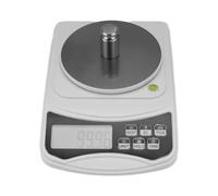 Qusedwey Balance de Laboratoire Numérique, Échelle de Grammes 1000G 0,01GAprécision, Balance Électronique Multifonction de Haute Précision avec Poids de 100G Facile à Utiliser