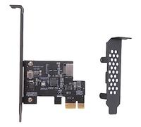 Qusedwey Carte D'Extension PCI-E 1X vers USB 3.2 GEN1 5 Gbps Type-E A-Key, Interface Type-C du Panneau pour Ordinateur de Bureau (ASM1042A)