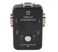 Qusedwey Commutateur USB Kvm Commutateur 2 Ports Vga Svga Commutateur Clavier Souris USB 2.0 1920X1440 Commutateur