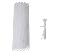 Qusedwey de ClôTure en de Poulet en Plastique, de ClôTure pour Jardinage, ClôTure de Volaille, Cadre en de Poulet pour Filet Floral Blanc