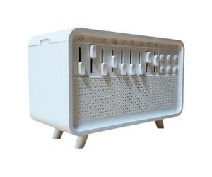 Qusedwey Diffuseur D'Arômes et d'air à Bruit Blanc, Humidificateur avec 8 Niveaux de Bruit Blanc Réglables, Veilleuse, Haut-Parleur Bluetooth