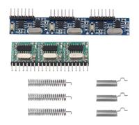 Qusedwey ÉMetteur et RéCepteur de Module sans RX480E-4WQB 433Mhz 3 Ensembles Kit de Liaison de Sortie 4 Canaux pour TéLéCommande