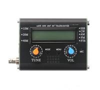 Qusedwey Émetteur-Récepteur Radio Portable à Ondes Courtes Émetteur-Récepteur USDX SDR QRP Équipement Radio Amateur à 3 Bandes avec Microphone à Main