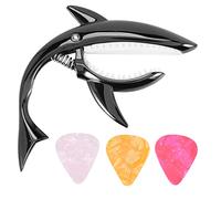 Qusedwey Guitare Capo Capo en Alliage de Zinc pour Guitares Acoustiques éLectriques Classiques et Basse UkuléLé Capo avec, Noir