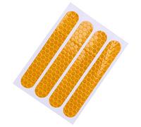 Qusedwey Housse de Roue Coque de Protection Autocollant RéFléChissant pour Accessoires de Scooter Max G30 4 PièCes SéRies, Jaune