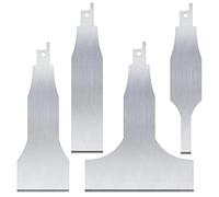 Qusedwey Lame de Grattoir pour Scie Alternative 4 PièCes, Lames Recipro Tools Comme Accessoires de Fixation et Adaptateur pour Scie Alternative