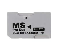 Qusedwey Lecteur de Carte Adaptateur de Carte Micro-SD TF vers MS Pro Double Slots pour Manette de pour Carte
