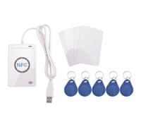 Qusedwey Lecteur NFC ACR122U USB sans Contact Graveur de Carte IC Intelligente et Lecteur Copieur RFID Intelligent Duplicateur UID Carte D'éTiquette Modifiable