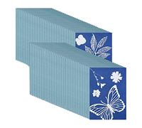 Qusedwey Lot de 73 feuilles de papier cyanotype pour impression solaire, sensibilité, nature