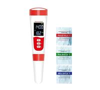 Qusedwey PH-Mètre Numérique 4 en 1 PH EC TDS Temp Meter pour la Culture Hydroponique de L'Eau, Testeur D'Eau Étanche et EC PPM pour Laboratoire