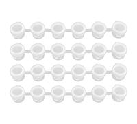 Qusedwey Pot de Peinture Vide de 240 PièCes, 40 Bandes de Stockage de Bandes de Conteneur de Peinture Acrylique Mini avec Couvercles pour Peinture D'Arts et D'Artisanat 3Ml