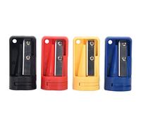 Qusedwey Taille-Crayon de Menuisier - Pack de 4 Taille-Crayon Manuel pour Crayons de Menuisier Plats, Outil D'AffûTage de Crayon Portable