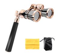 Qusedwey Telescope A Lentille D'Enduit Binoculaire pour Opera 3X25 Noir Lunettes pour Opera Lunettes De Theatre Enduit Poignee De Lunettes pour Dame Cadeaux pour Femmes Filles
