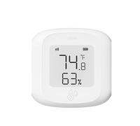 Qusedwey Thermomètre Hygromètre Intérieur avec Capteur D'Humidité de la Température Tuya Smart WiFi avec Écran LCD pour Home