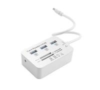 Qusedwey USB HUB 3.0 USB SéParateur 3 Ports Extenseur Multi USB Extension Multiple 3 0 Hub Lecteur de Carte SD USB3.0 Expandeur pour PC