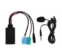 Qusedwey Voiture Bluetooth Musique Audio Câble Microphone Mains Adaptateur ISO pour Grande Punto After 2007 pour