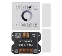 Qusedwey Wireless Wall- Mounted Touch Panel Dimmer Control Kit de Commande de Gradateur Sans pour DC5-24V 30A