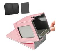 Qusinfc Boîte de rangement multi-usage avec base ouverte pivotante idéale pour divers jeux de cartes Étui en cuir PU