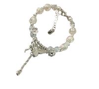 Qusinfc Bracelet élégant en alliage avec motifs papillons pour femme à la recherche de styles uniques et inspirés de la nature mystérieuse, taille unique, Comme décrit