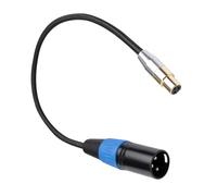 Qusinfc Câble audio XLR double blindage femelle vers mâle avec conducteurs en cuivre nu pour studio professionnel et utilisation en direct, câble d'interconnexion XLRS pour utilisation home cinéma