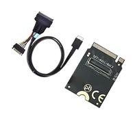 Qusinfc Carte de conversion PCIE 2230 vers SFF8612 8611 30 x 22 mm avec câble pour PC, constructeurs, PCB, disques durs