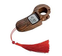 Qusinfc Compteur de doigts électrique portable - Compteur numérique de prière - Jouet de décompression avec affichage de l'heure pour un environnement paisible - Gadget de comptage portable